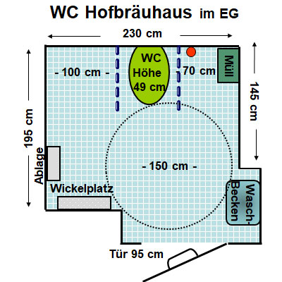 WC Hofbräuhaus im EG Plan
