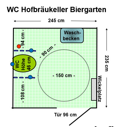 WC Hofbräukeller Biergarten Plan