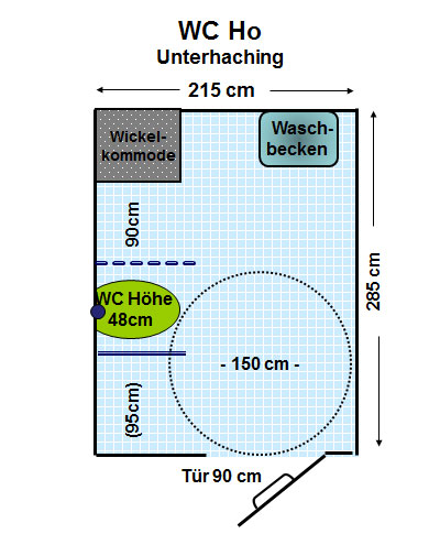 WC Ho Restaurant Unterhaching Plan