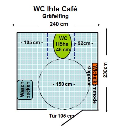 WC IHLE Café Gräfelfing Plan