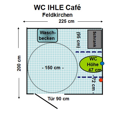 WC IHLE Café Feldkirchen Plan