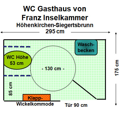 WC Gasthaus v. Franz Inselkammer, Höhenkirchen-Siegertsbrunn Plan