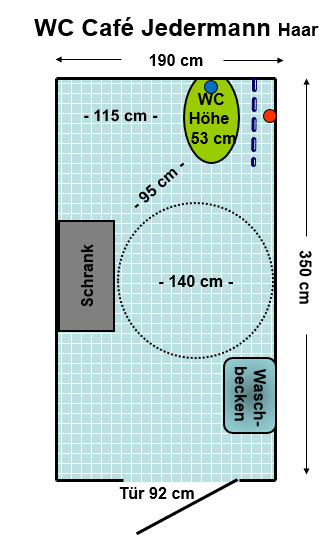 WC Café Jedermann Haar Plan