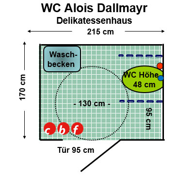 WC Alois Dallmayr Delikatessenhaus Plan