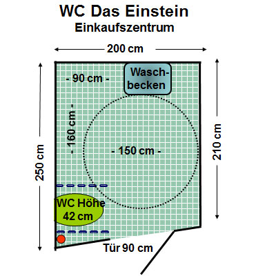 WC Das Einstein Einkaufszentrum Plan