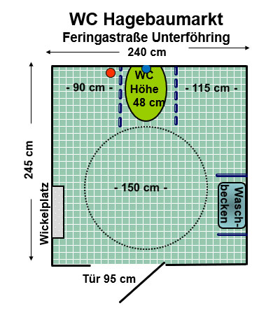 WC Hagebaumarkt Unterföhring Plan