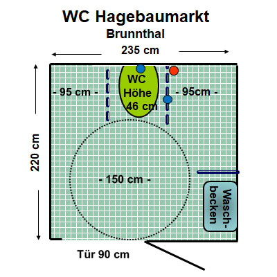 WC Hagebaumarkt Brunnthal Plan