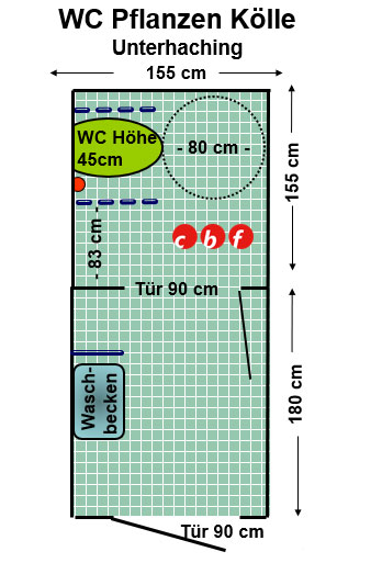 WC Pflanzen Kölle Unterhaching Plan