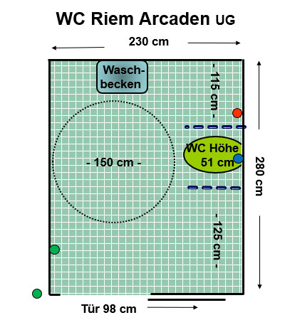 WC Riem Arcaden UG Plan