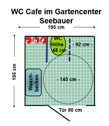 WC Gartencenter Seebauer Plan