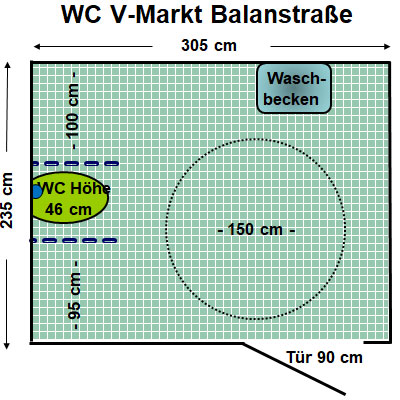 WC V Markt Balanstraße Plan
