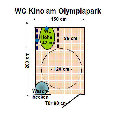 WC Kino am Olympiasee Plan