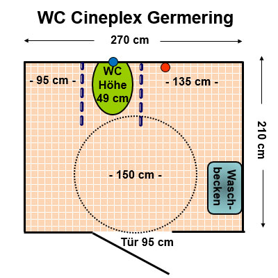 WC Cineplex Germering Plan