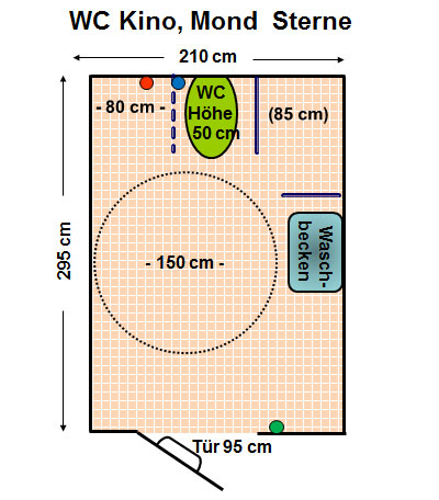 WC Kino, Mond & Sterne Plan