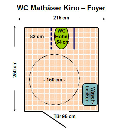 WC Mathäser Kino - Foyer Plan