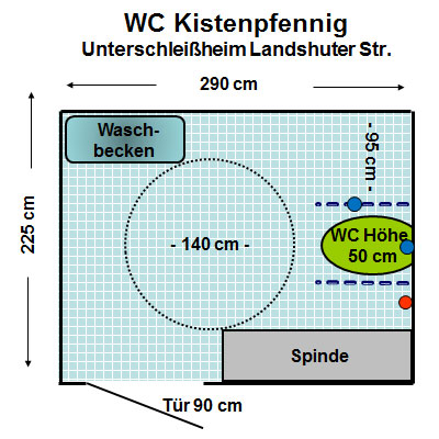 WC Kistenpfennig Unterschleißheim Plan
