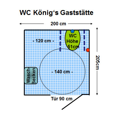 WC König's Gaststätte Unterschleißheim Plan