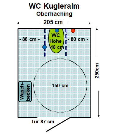 WC Kugler Alm Oberhaching Plan