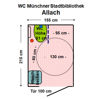 WC Stadtbibliothek Allach-Untermenzing Plan