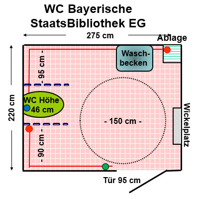 WC Bayerische StaatsBibliothek EG Plan