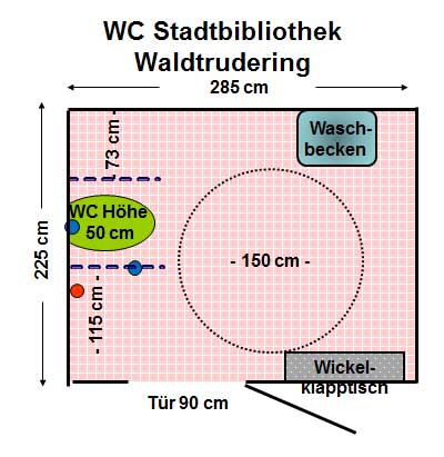 WC Stadtbibliothek Waldtrudering Plan