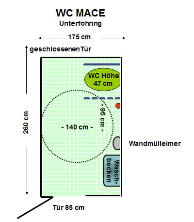 WC MACE Unterföhring Plan