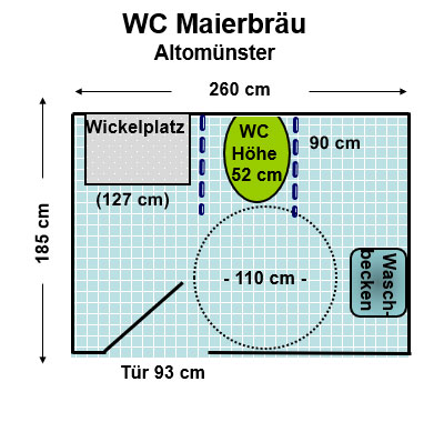 WC Maierbräu Altomünster Plan