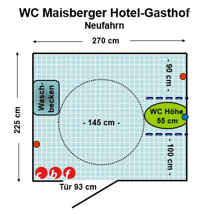 WC Maisberger Hotel-Gasthof Neufahrn Plan