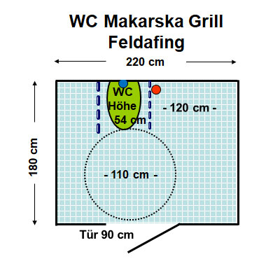 WC Makarska Grill Feldafing Plan