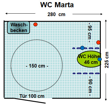 WC MARTA Trattoria & Bar Plan