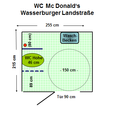 WC McDonald's Wasserburger Landstraße Plan