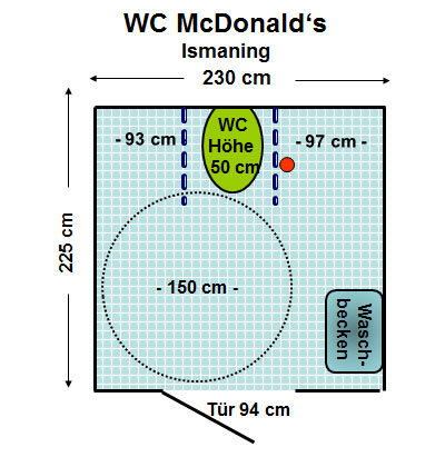 WC McDonald's Ismaning Plan