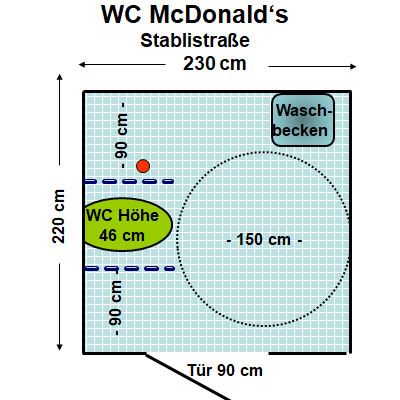 WC McDonald's Stäblistraße Plan