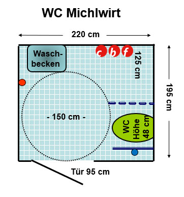 WC Michlwirt in Palling Plan