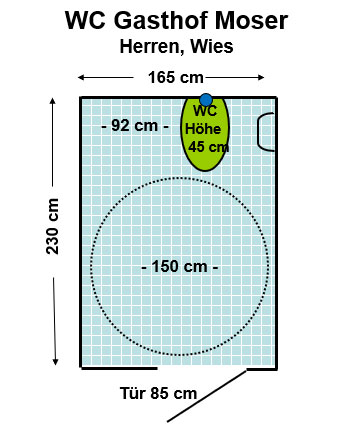 WC Gasthof Moser Wies Herren Plan