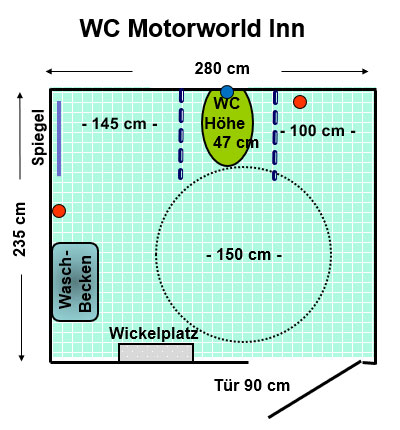 WC Motorworld Inn München Plan