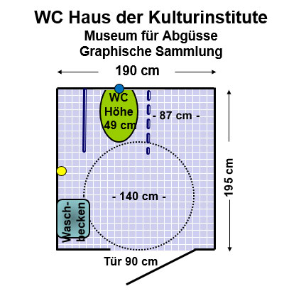 WC Haus der Kulturinstitute Plan