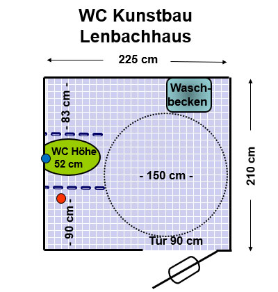 WC Kunstbau München / Lenbachhaus Plan