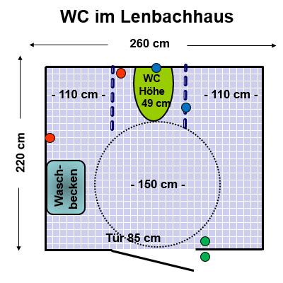 WC Städtische Galerie im Lenbachhaus Plan