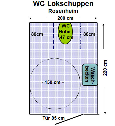 WC Lokschuppen Rosenheim Plan