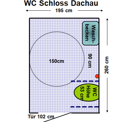 WC Schloss Dachau Plan