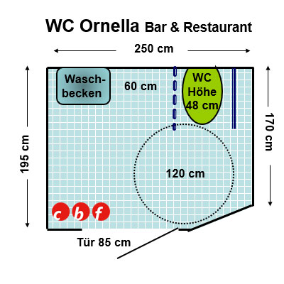 WC Ornella Bar & Restaurant Plan
