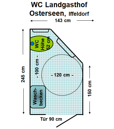 WC Landgasthof Osterseen Iffeldorf Plan