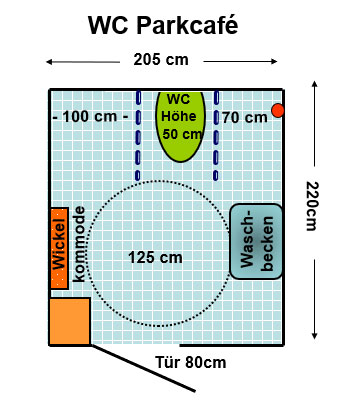 WC Parkcafé Plan