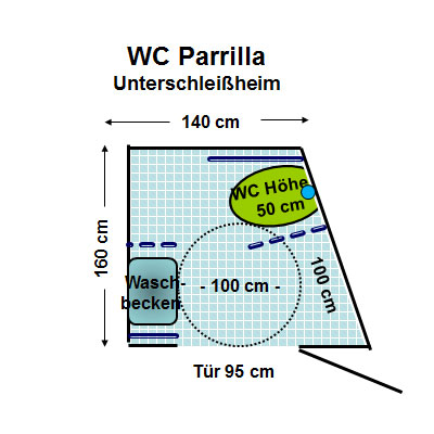 WC Da Enrico, Unterschleißheim Plan