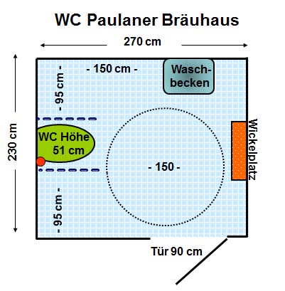 WC Paulaner Bräuhaus Plan