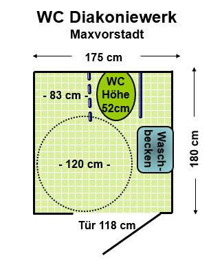 WC Klinik Diakoniewerk Maxvorstadt Plan