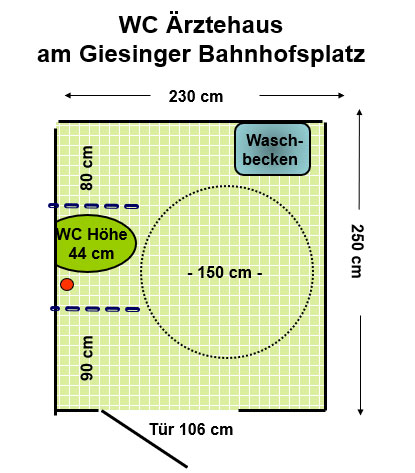 WC Gesundheitszentrum Giesing Plan