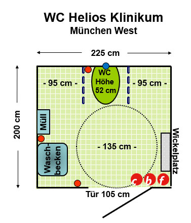 WC Heliosklinikum München West Plan