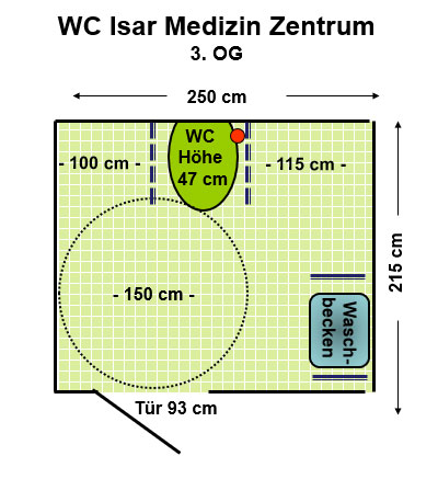 WC Isar Medizin Zentrum Plan